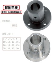 High precision guide shaft fixed bearing Round square flange hole 4 to 40