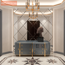 Art glass Guangdong factory direct ultra-white mirror diamond mirror tea mirror Gray mirror Silver mirror black mirror TV background wall