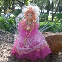 Exquisite commoner ceramic doll Barbie girl foreign trade inventory small beauty ceramic baby Christmas gift