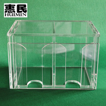 Acrylic poker scrap box for baccarat acrylic box scrap card rack poker rack 2 squares 10 pairs