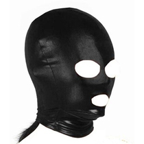 sm sex toy bondage headgear Elastic patent leather headgear Asphyxiation Mask Role-playing patent leather coated headgear