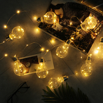Small light bulb decoration string light Dormitory hanging light Romantic small fresh bedroom led girl heart room decoration star light