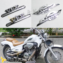 Applicable Iron Horse 400 Motorcycle VLX Steed plated plastic body logo side Label side cover tank applie