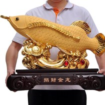 The Chaejin Dragon Fish Pendulum Pieces Double Dragon Handicraft Home Furnishing Living-room Feng Shui Swing Accessories Creative New Home Adornment