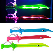 Childrens luminous toy music big knife Flash Sword glowing magic wand glowing sword gyro childrens toy
