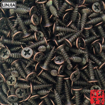 (Lin Jiabuzi) Countersunk head self-tapping screw flat head cross self-tapping bronze screw 3 5*14-16 screws