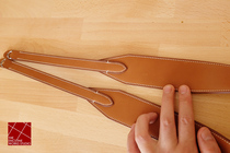 Hand custom widening of widened minus camera shoulder strap braces French barenia calf leather