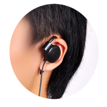 Wireless guide speaker headset earphones single ear hanging ear earphones