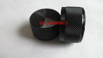 Power amplifier knob Volume knob Potentiometer knob Aluminum alloy knob 30x17 mesh all black without standard