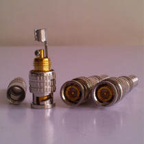 Welding-free BNC connector Jiajia (plus)Namei pure copper core BNC video connector Gold-plated welding-free BNC equipment