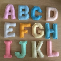Manual Wool Thread Crochet Knitting 26 English letters Tutorials Tutorials Decorative Toys Non finished