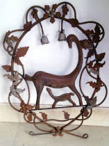 Wrought iron deer fortune Deer wrought iron decorative flower parts Wrought iron pendant Wrought iron accessories Wrought iron animal decorative materials DJ152