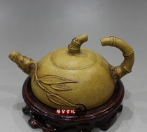 Yixing purple clay pot famous all handmade purple sand teapot stone ladypot small teapot tea set antique pot antique collection