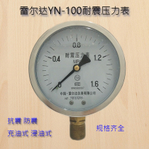 Leerda YN-100 Earthquake resistant pressure gauge Seismic hydraulic pressure gauge 0-0 6 1 6 10 25 40 60MPA