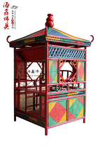 Haixin buddha furniture factory direct temple rattan sedan chair Buddhist Shrine Buddha sedan chair size development Buddha sedan chair