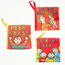 Hide and seek with me Baby cloth book Early education Cloth book