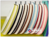 Japan imported pure cotton bag with bag accessories wide 2CM 7 colors optional cotton lace half-rice-cut