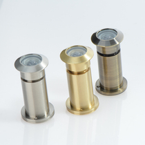 (Germanys Hon.) high-definition lengthened optical full copper cat eye door mirror pure copper gold security door cat eye