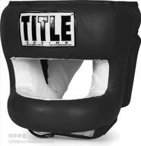 (Original) TITLE Boxing Head Muay Thai Sanda Professional Competition Training Helmet Leather Men and Women