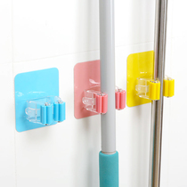 Shuangqing colorful magic no trace suction cup mop clip mop adhesive hook multi-function hanger roller buckle broom clip