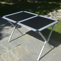 Russia Kanadia full aluminum alloy folding table outdoor portable camping barbecue table publicity table picnic table