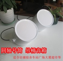 Shop audio hanging ball bucket speaker coaxial ceiling fixed pressure Horn Bar Restaurant background music