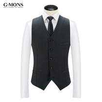 Guillaume suit vest men's business suit vest slim British vest business formal