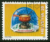 Common Swiss stamps 2000 Tourist memorabilia 20c Letter of sale