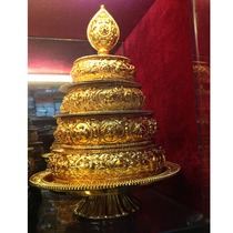 Mizon Supplies Nepal Crafts Gilded Manza Disc Big Four Plus Line For Mantea Roo With Trays