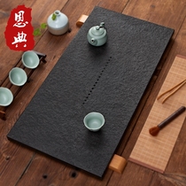 Wujin Stone tea tray household whole piece of wood stone natural stone simple modern living room small kung fu Stone tea tray