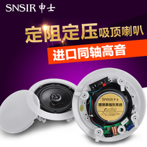 SNSIR Schenker 83x Background Music Ceiling Horn Coaxial Constant Pressure Fixed Speaker Skylight Ceiling Speaker