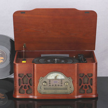 New Products Upscale Retro Wood LP Black Gel Electrophonogram CD Machine Retro Radio Gramophonic Machine USB