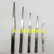 Stainless steel new 14CM16CM18cm dressing tweezers cotton ball tweezers round head tweezers