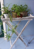 Foreign trade export wooden fire old X-shaped carved pallet rack American country style ZAKKA shelf