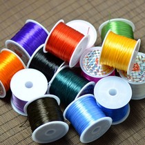 0 6mm flat strand elastic line Elastic rope rubber band Turquoise South red Beeswax Lapis Lazuli garnet crystal elastic line
