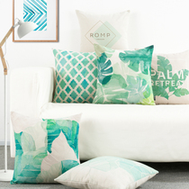 ins holding pillow cotton linen Nordic minimalist backrest modern fresh holding pillow cover Artistic Back Cushion Sofa Pillow Inner Sleeve Waist Pillow