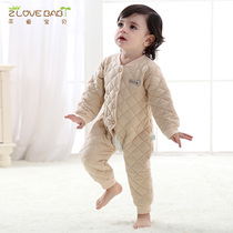 Baby conjoined clothes 0 male baby long sleeve cotton 3 female newborn children 6 Autumn Winter 1 year old 9 Autumn Winter