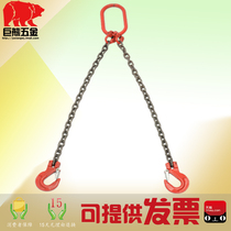 Lifting chain sling Mold accessories Spreader two legs double hook combination hanging chain can be customized