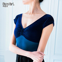 Dansego ballet practice suit Gymnastics suit Dance suit Adult color short-sleeved one-piece suit Body suit for women