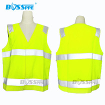 Baomai fluorescent orange vest labor protection vest protection vest flame retardant fire protection vest labor protection vest reflective vest