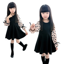 5 Girls 2021 new childrens autumn clothes 6 little girls 7 chiffon 8 Princess 9 autumn jumpsuit 2-10 years old 3