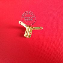 Decorative box gift box jewelry box wooden box kilogram hinge hinge Aircraft Hinge seven-character hinge yellow