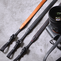 Mekee micro single camera quick leather narrow shoulder strap RX100M7 M6 A6500 X100VF GR3 strap