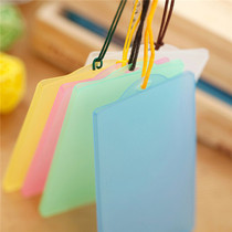 30 bus card sets hard transparent student access control traffic subway bus card protective cover keychain meal card holder