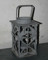 Exit Outer single Solitary Retro made of old grey Wooden Square Hanging Wind Light Decoration Background Shooting Props