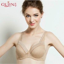 Ancient and modern adjustable gathering bra full cup thin cotton breathable comfortable 0140
