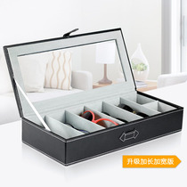 US still leather sun glasses sunglasses box multi-functional glasses collection box male Womens