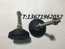 Nylon adjustable joint foot joint foot screw ball head universal shoe rubber foot D60 10 * 80MM