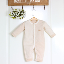 Rabbit Robbie baby cotton one-piece romper baby climbing suit thin cotton single-breasted spring summer autumn and winter 0-12 months