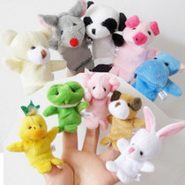 Mini size animal hand puppet glove doll 0-1-2 years old baby cute soothing doll storytelling doll